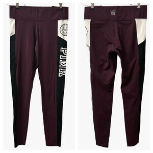 PINK Victorias Secret Wine Colored 7/8 Length Leggings Women’s Size Medium